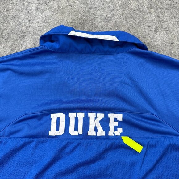 Duke Blue Devils Nike Polo Shirt Men L Blue Performance Short Sleeve - Picture 10 of 15